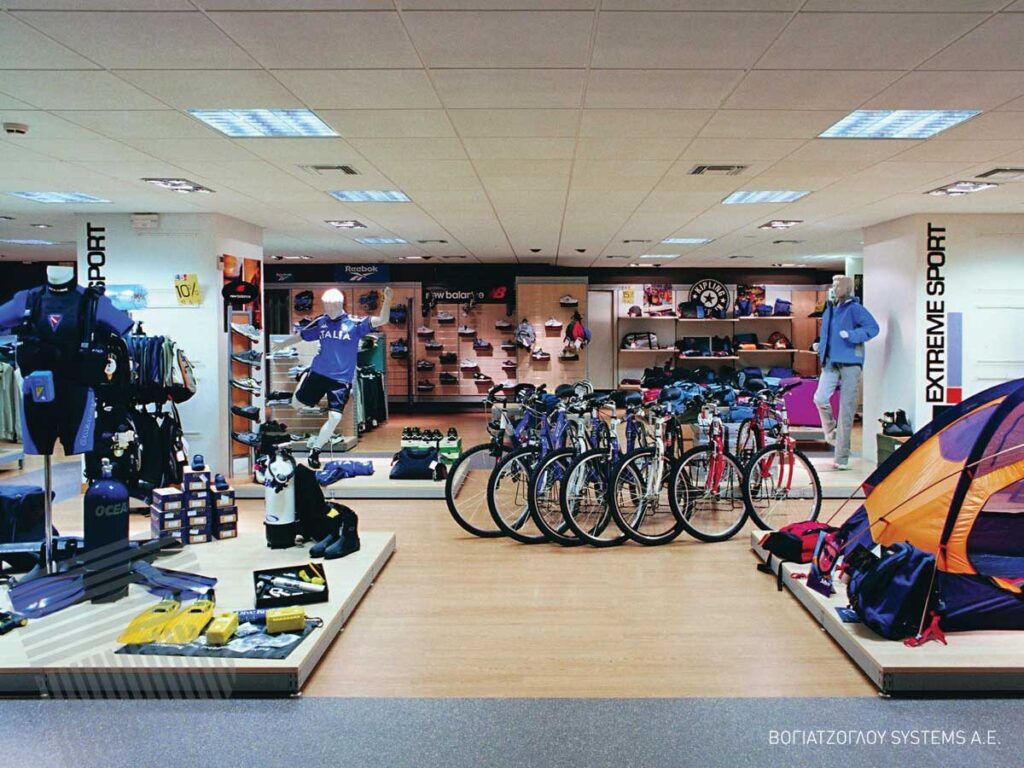 Furniture for sports shops